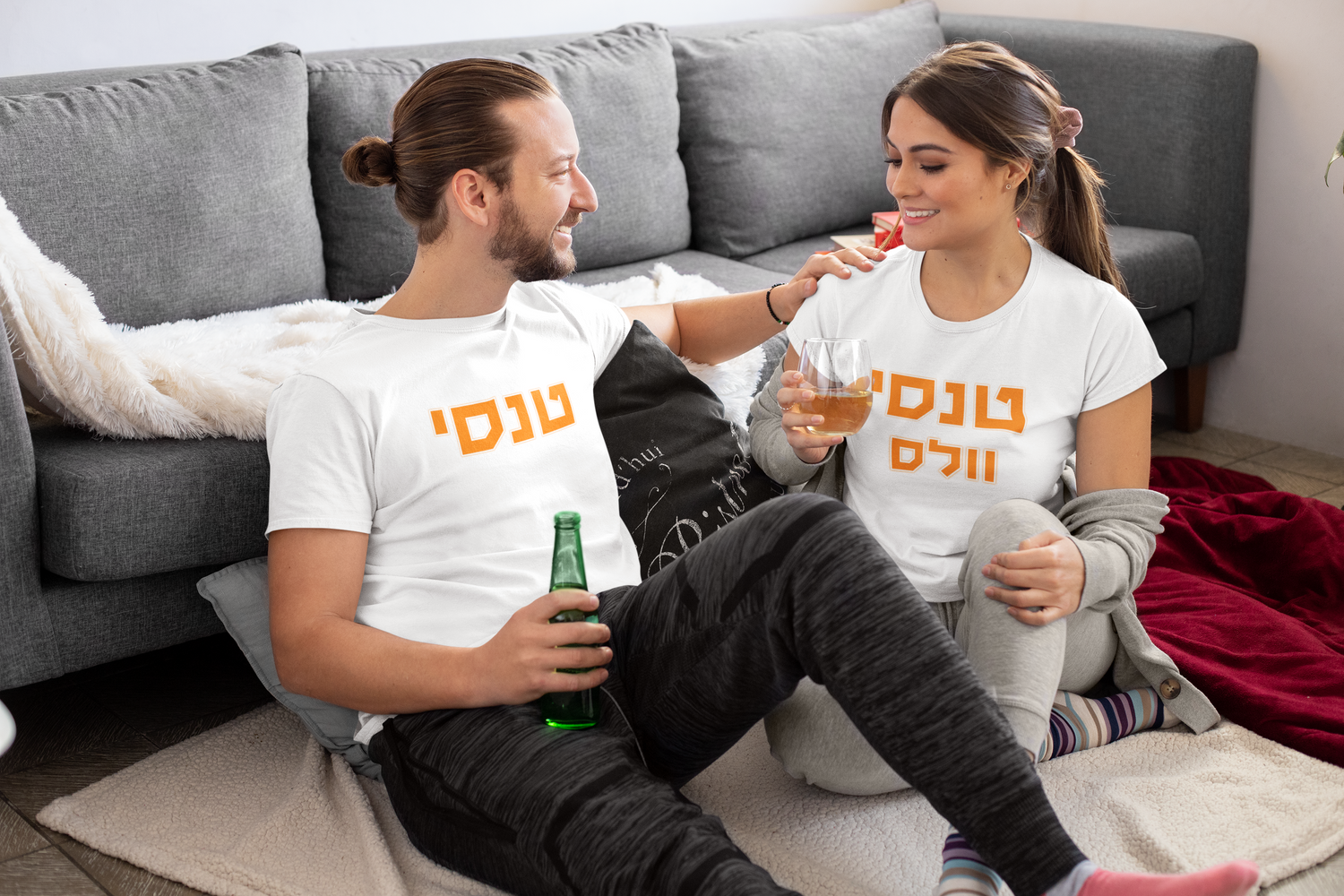 Tennessee Hebrew Collection - Bold Orange Text Designs