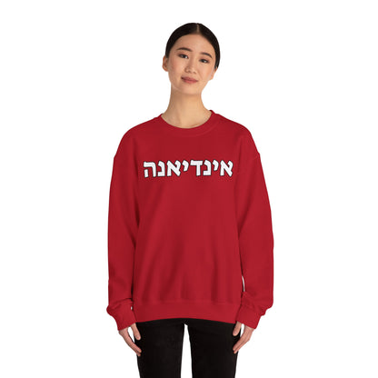 Indiana Hebrew Sweatshirt // Represent Your Pride in Hebrew