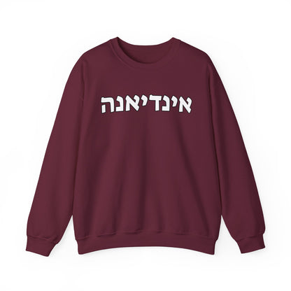 Indiana Hebrew Sweatshirt // Represent Your Pride in Hebrew