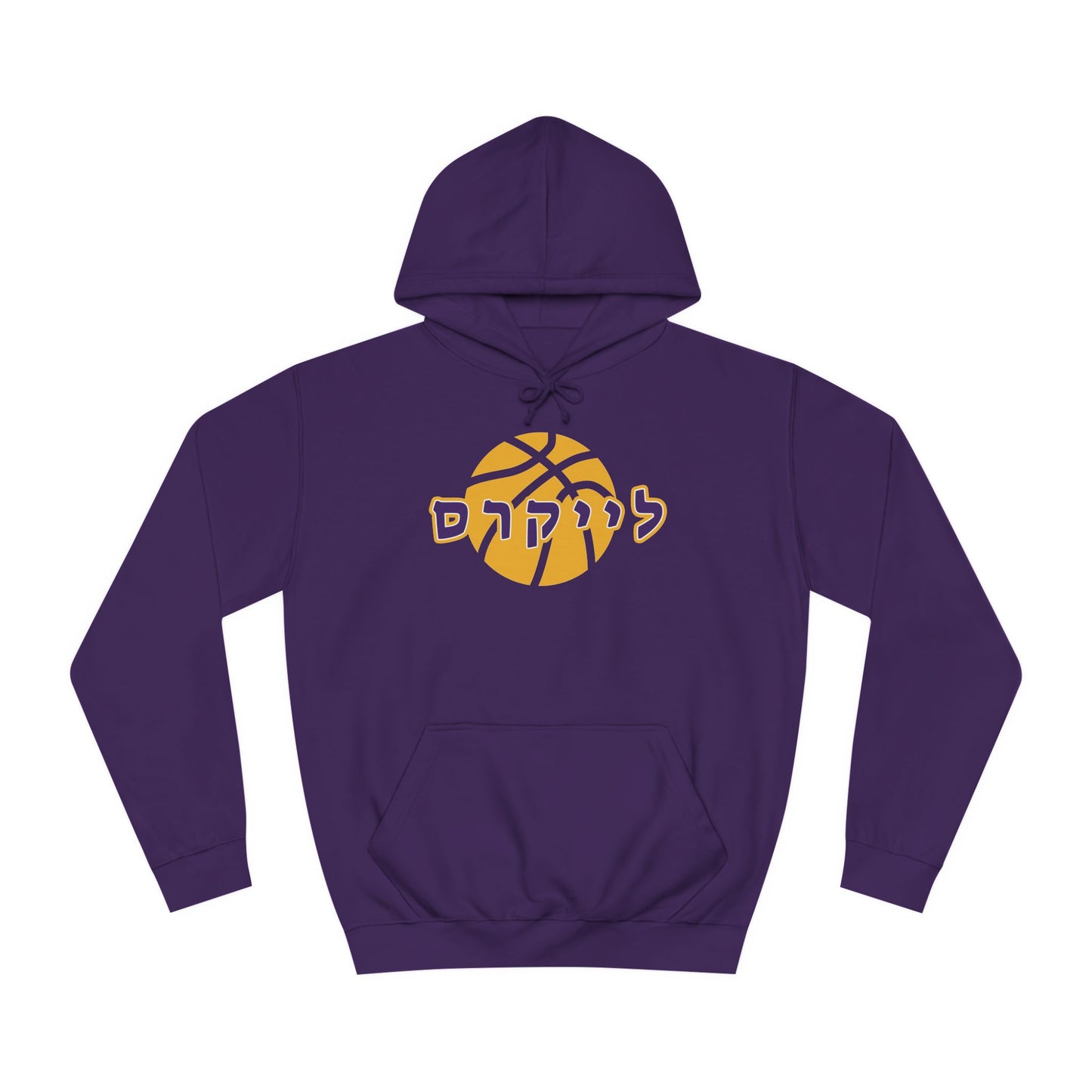 Los Angeles Lakers Hebrew Hoodie | Show Off Your Team Pride with Style and Comfort