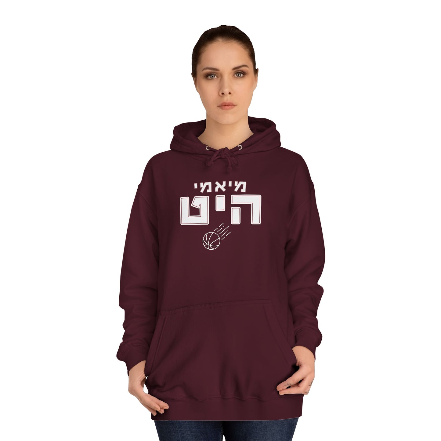 Miami Heat Hebrew Hoodie | Represent Your Team with Bold Style and Comfort