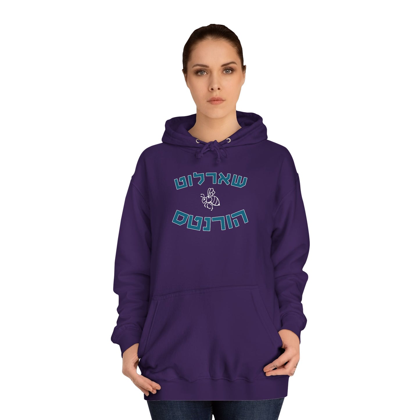 Charlotte Hornets Hebrew Hoodie | Stand Out with Team Pride and Comfort