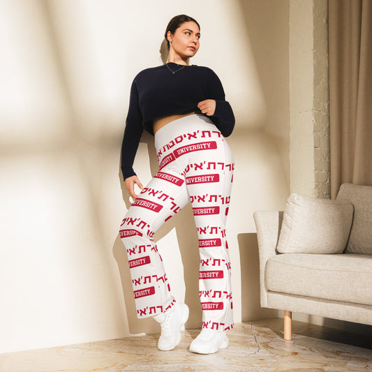 Northeastern Patterned Flare Leggings: Bold Fashion