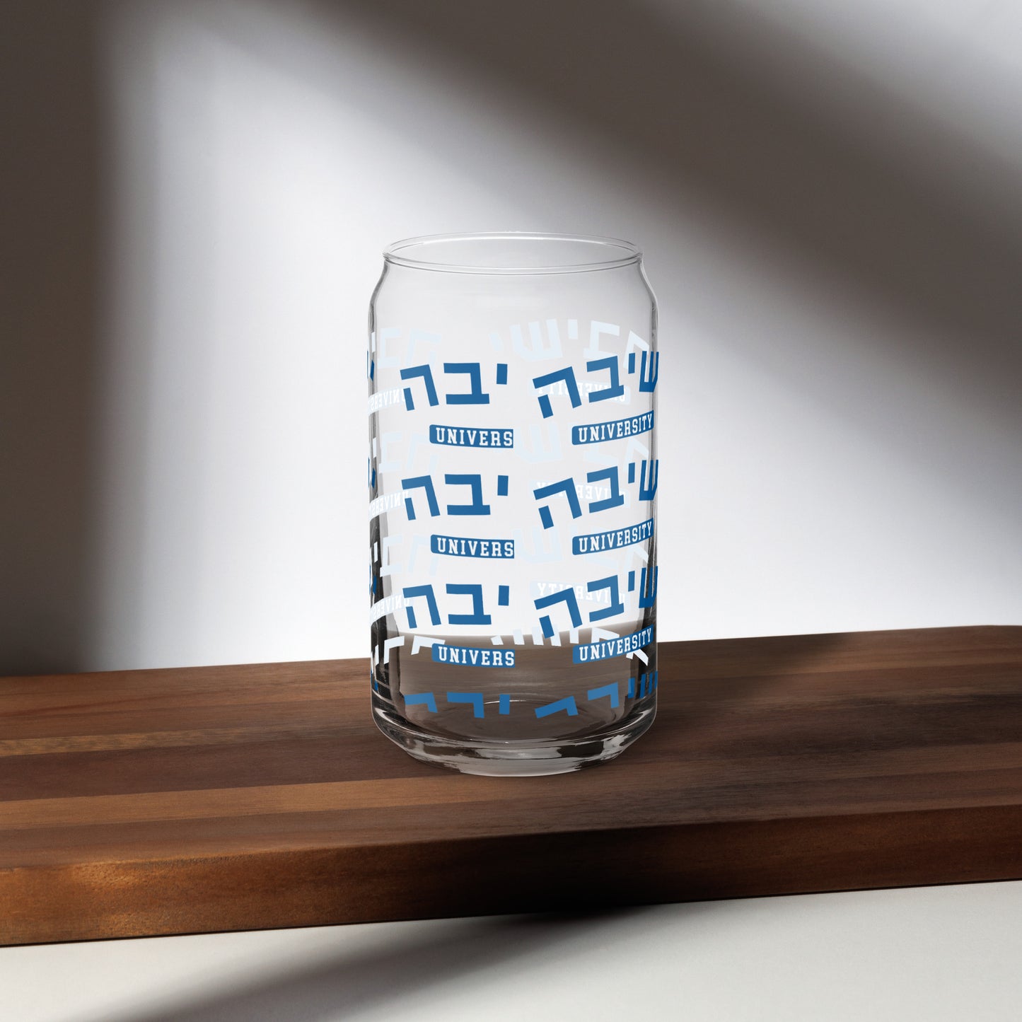 Yeshiva Hebrew Can-Shaped Glass: Sip in Style