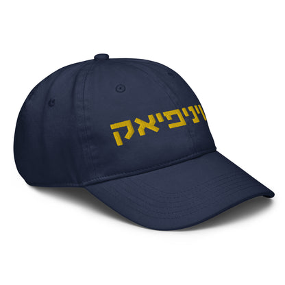 Quinnipiac Hat - Navy with Gold Hebrew Text