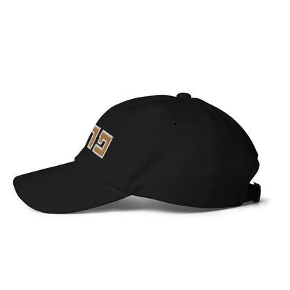 Purdue Hebrew Dad Hat – Gold Text on Black