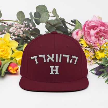 Harvard Hebrew Snapback Hat