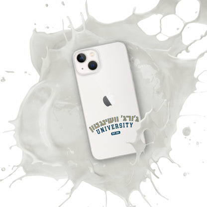 George Washington Hebrew Clear iPhone Case: Sleek Protection, Cultural Elegance