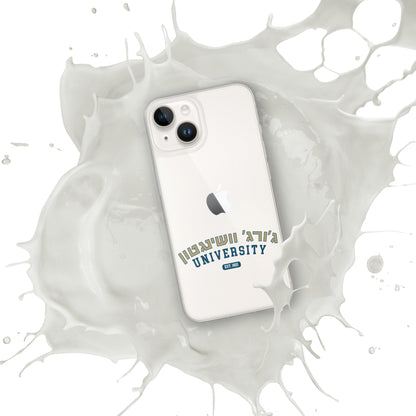 George Washington Hebrew Clear iPhone Case: Sleek Protection, Cultural Elegance