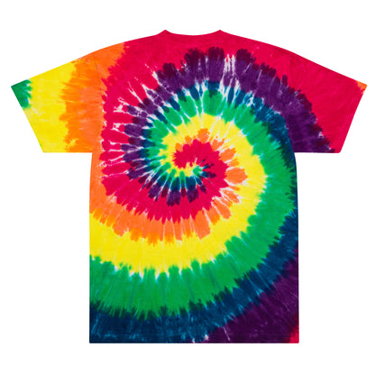 Shalom means peace oversized tie-dye t-shirt