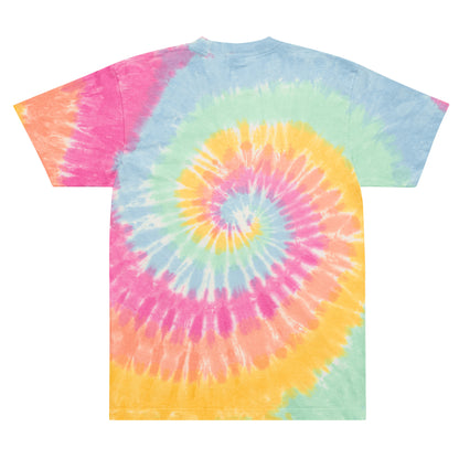 Shalom means peace oversized tie-dye t-shirt