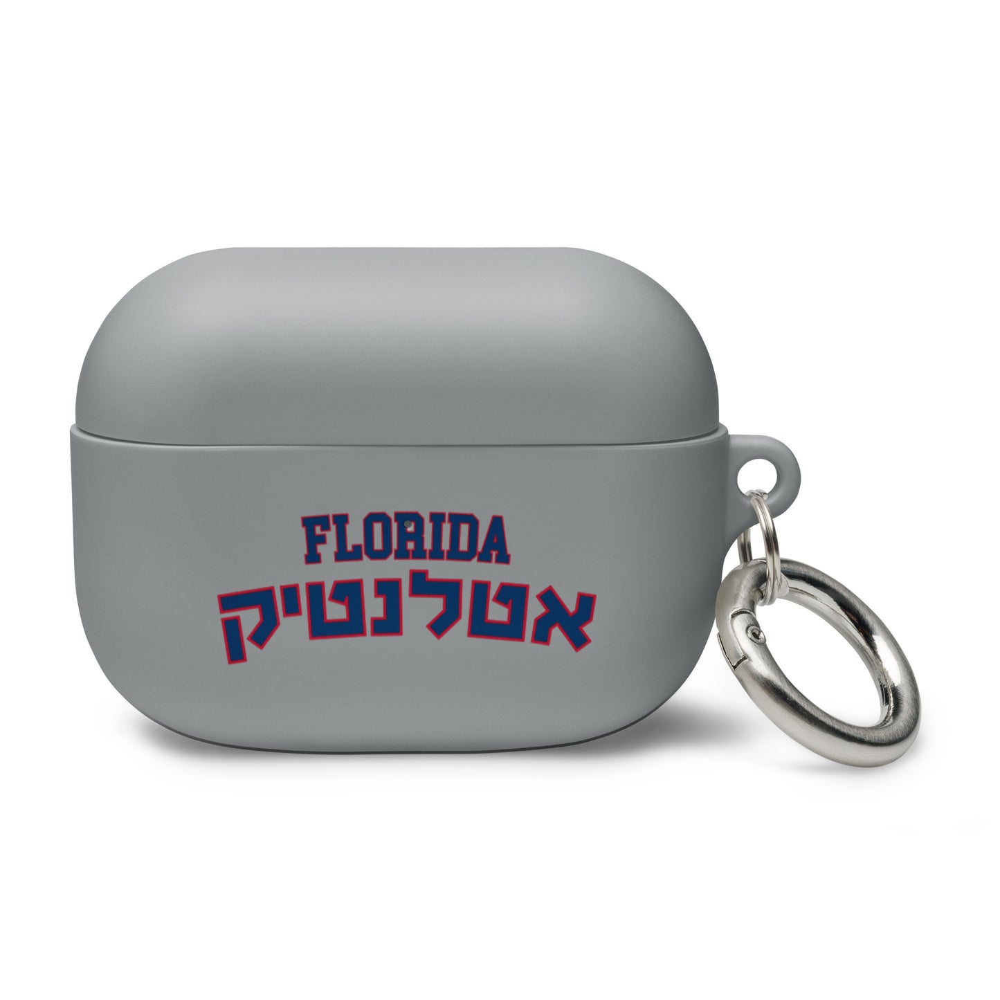 Florida Atlantic AirPods Rubber Case: Dual-Language Protection