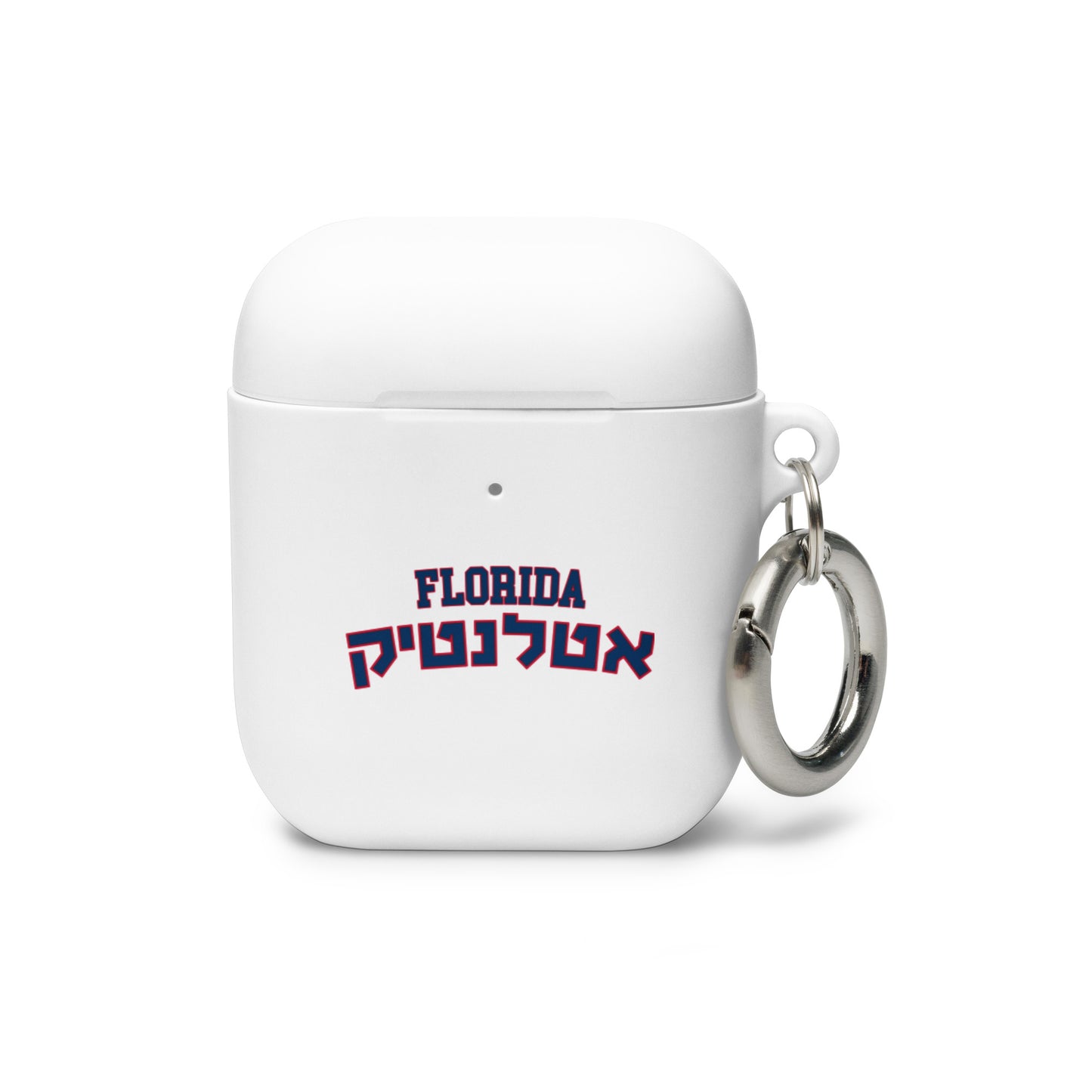 Florida Atlantic AirPods Rubber Case: Dual-Language Protection