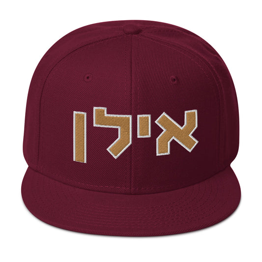 Elon Hebrew Snapback Hat: Stylish Gear