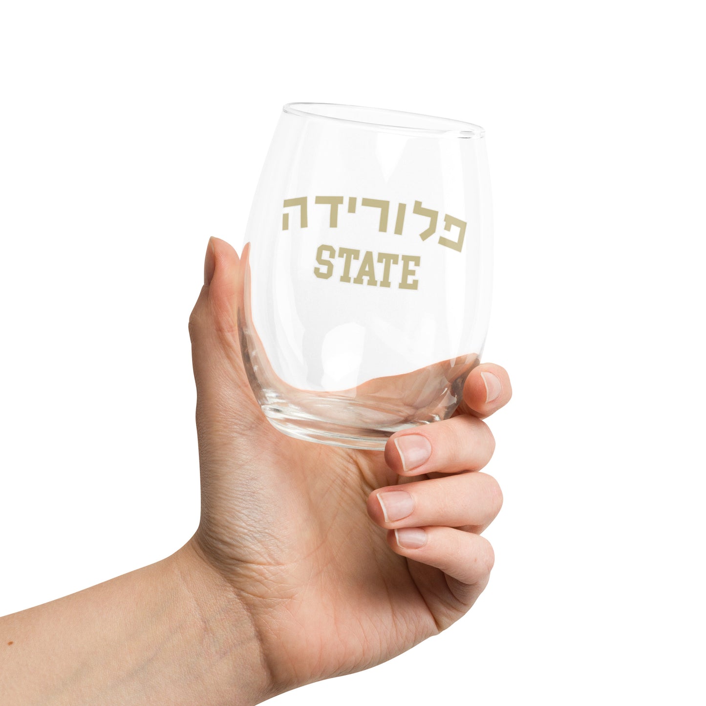 Florida State Hebrew Wine Glass: Elegant Sipping