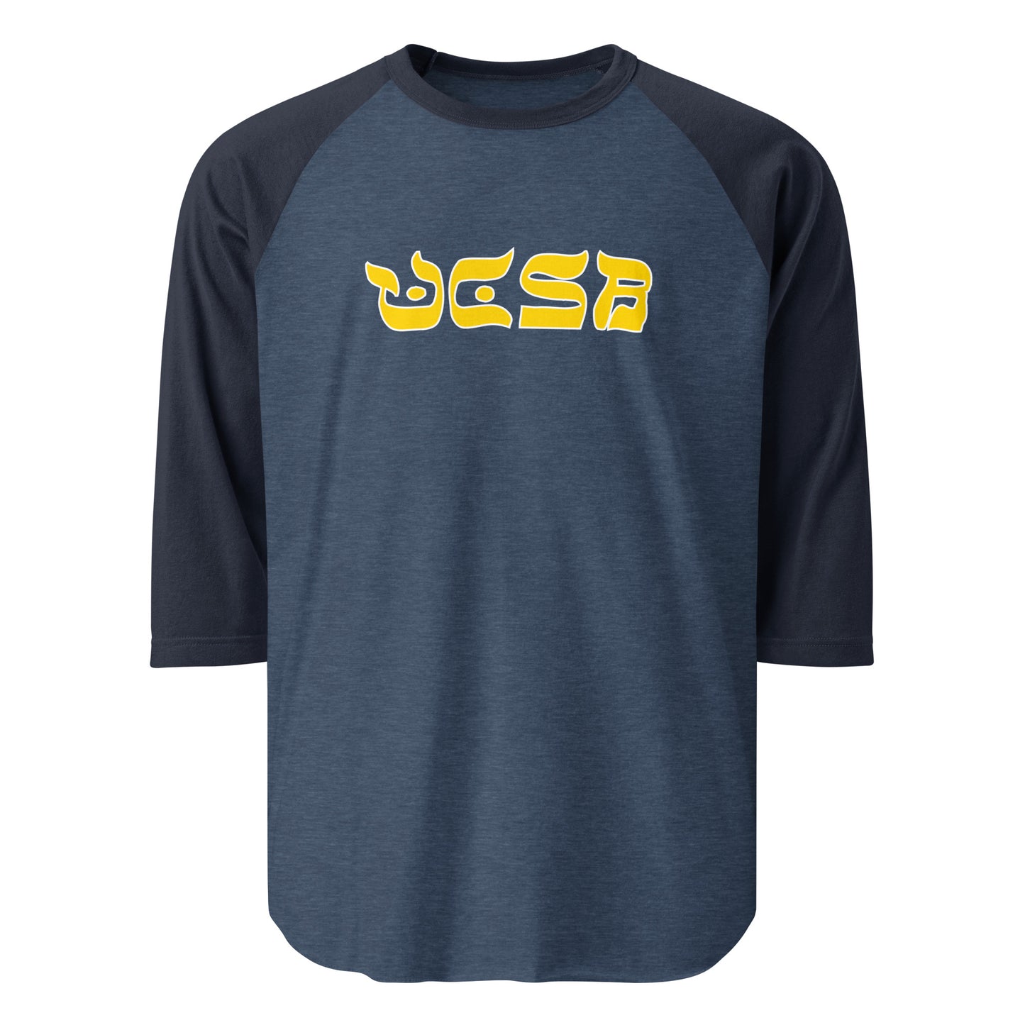 UCSB Hebrew Style 3/4 Sleeve Raglan Shirt: Casual Comfort, Cultural Connection