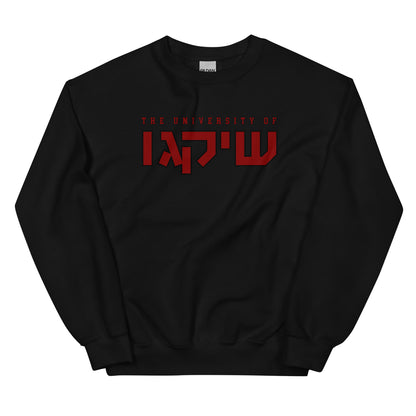 Chicago Hebrew Script Sweatshirt: Cozy Essential