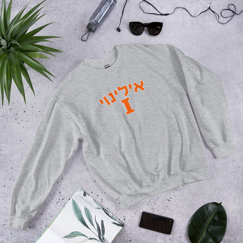 Illinois Hebrew Sweatshirt: Pride and Cultural Elegance