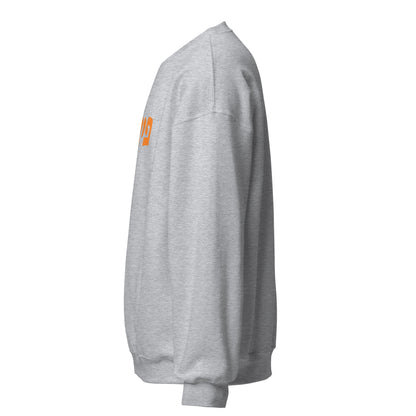 Pitzer Sweatshirt - Bold Pitzer Orange Hebrew Text