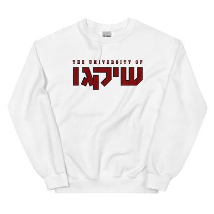 Chicago Hebrew Script Sweatshirt: Cozy Essential