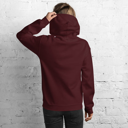 South Carolina Hebrew Maroon Hoodie | White Hebrew Print