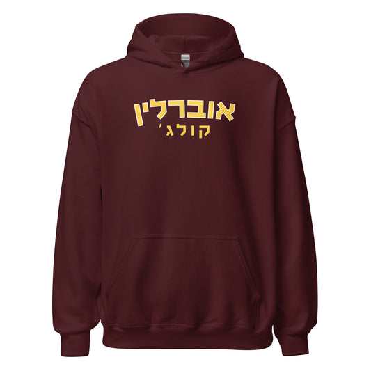 Oberlin College Hebrew Sweatshirt // Wear Your Oberlin Pride in Hebrew