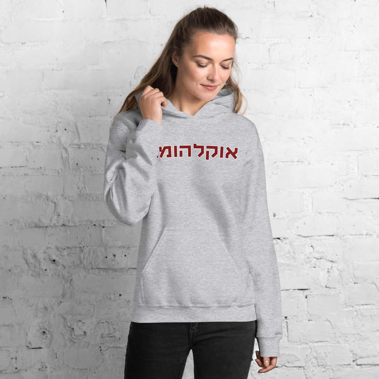 Oklahoma Hebrew Hoodie – אוקלהומה Translation