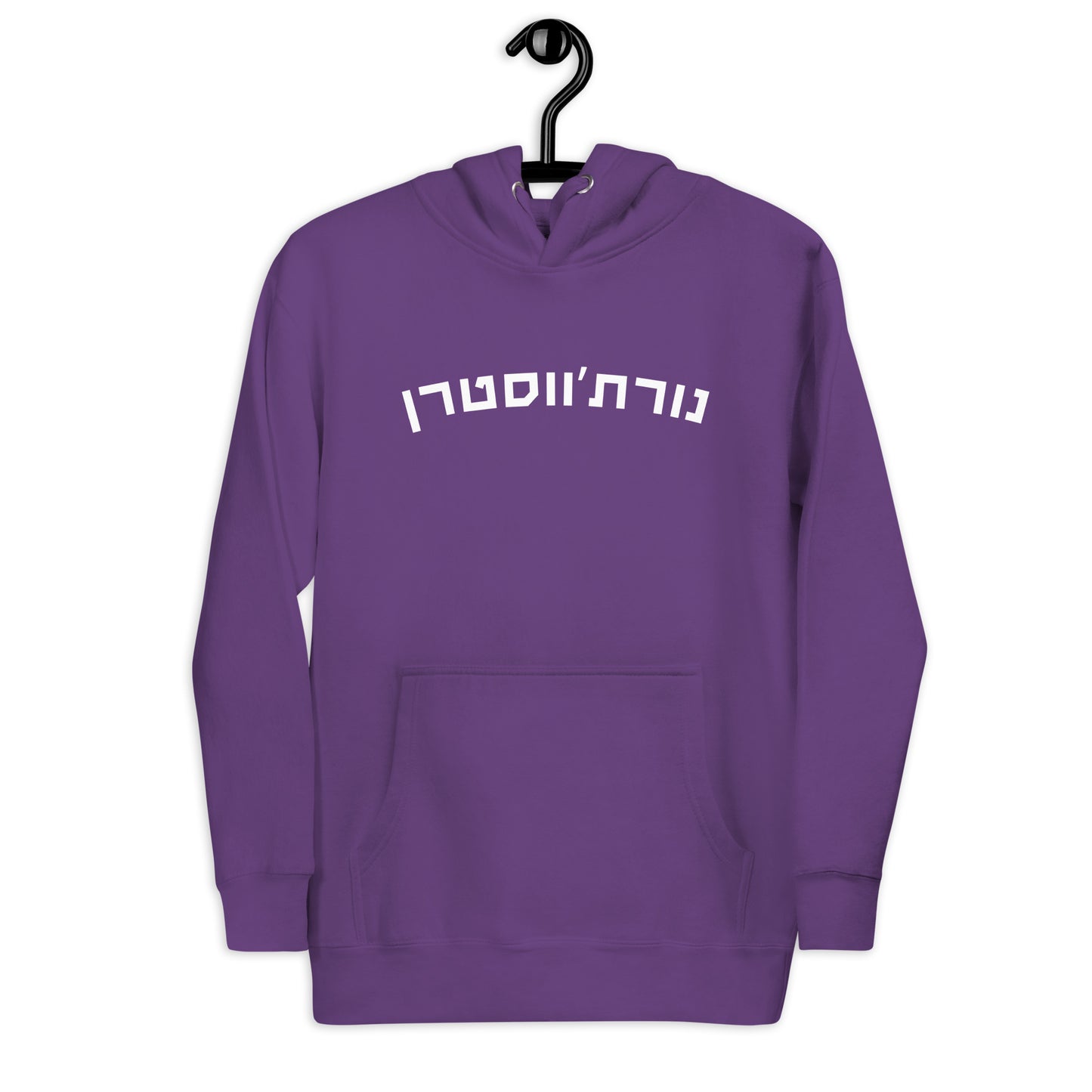 Northwestern Hebrew Hoodie: Cozy Purple Pride