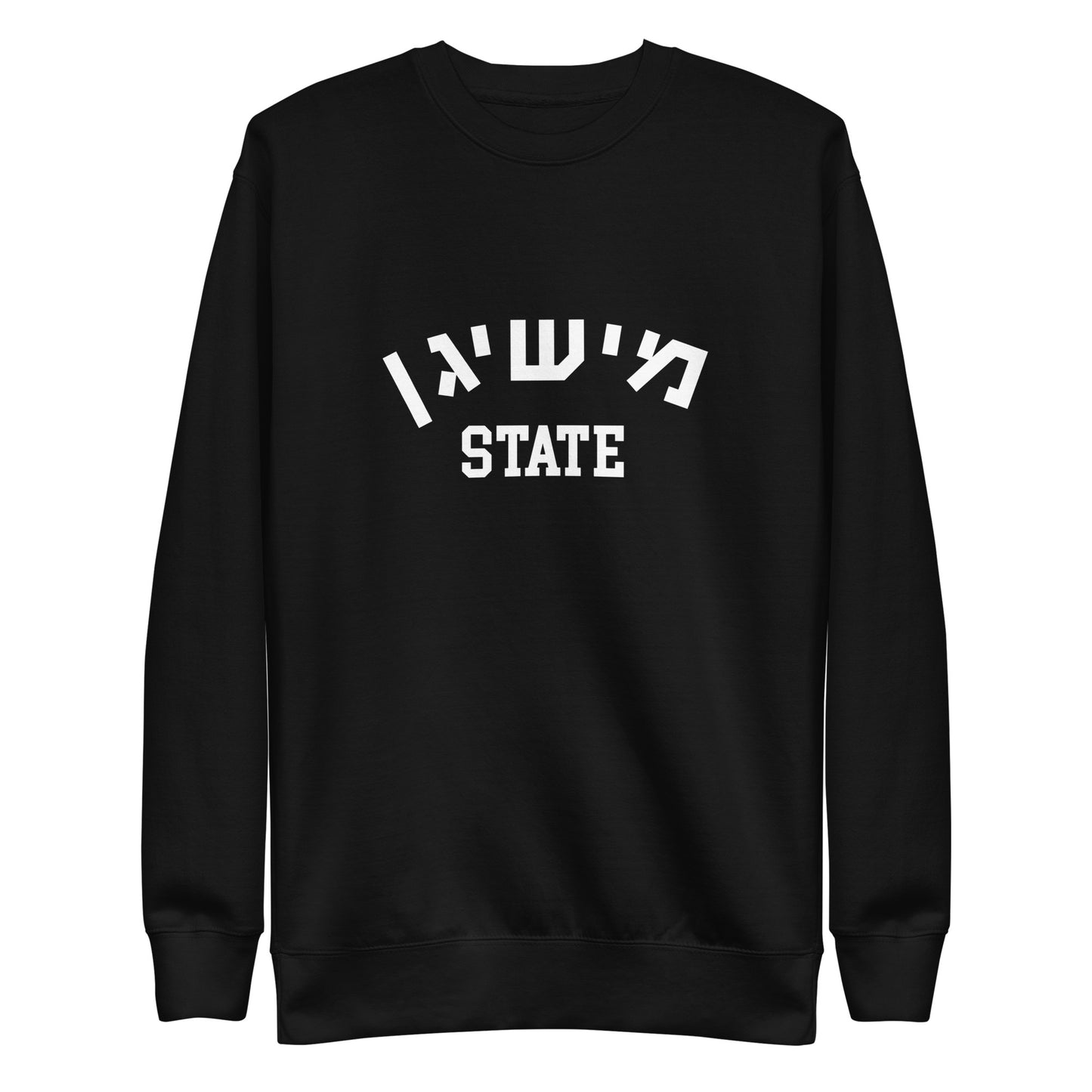 Michigan State Sweatshirt in Hebrew - Unique Gift