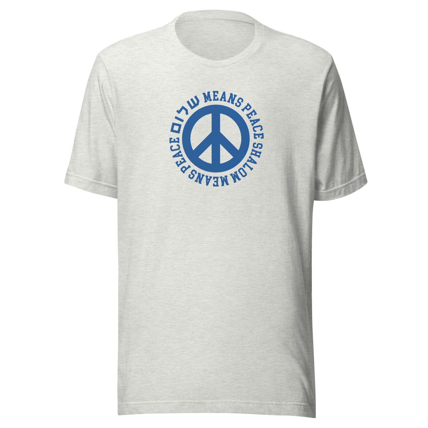 Shalom Means Peace T-Shirt – Classic Design with Peace Sign