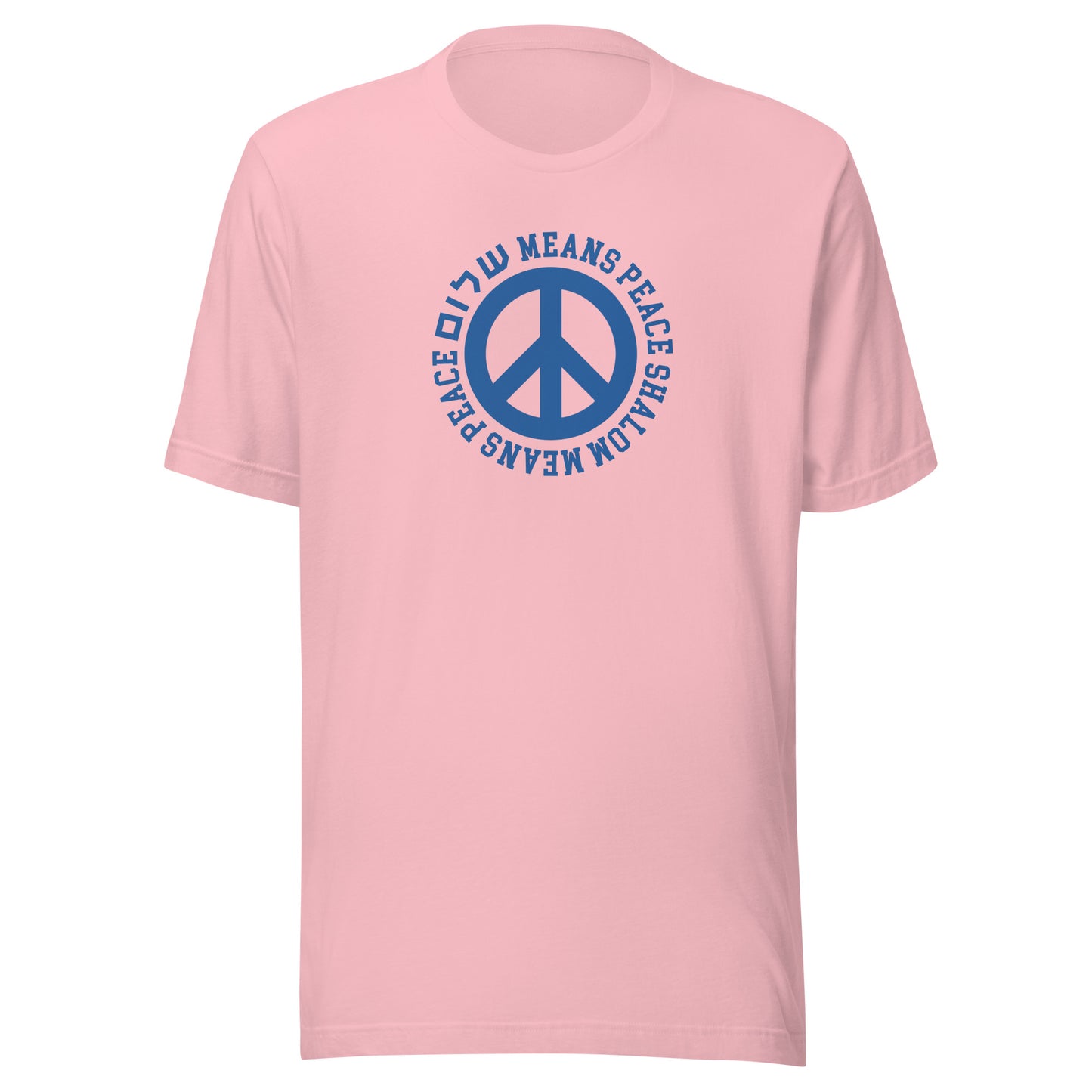 Shalom Means Peace T-Shirt – Classic Design with Peace Sign