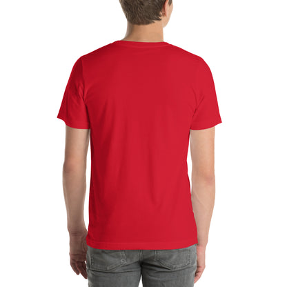 Dickinson Unisex Shirt - Red with White Hebrew Text