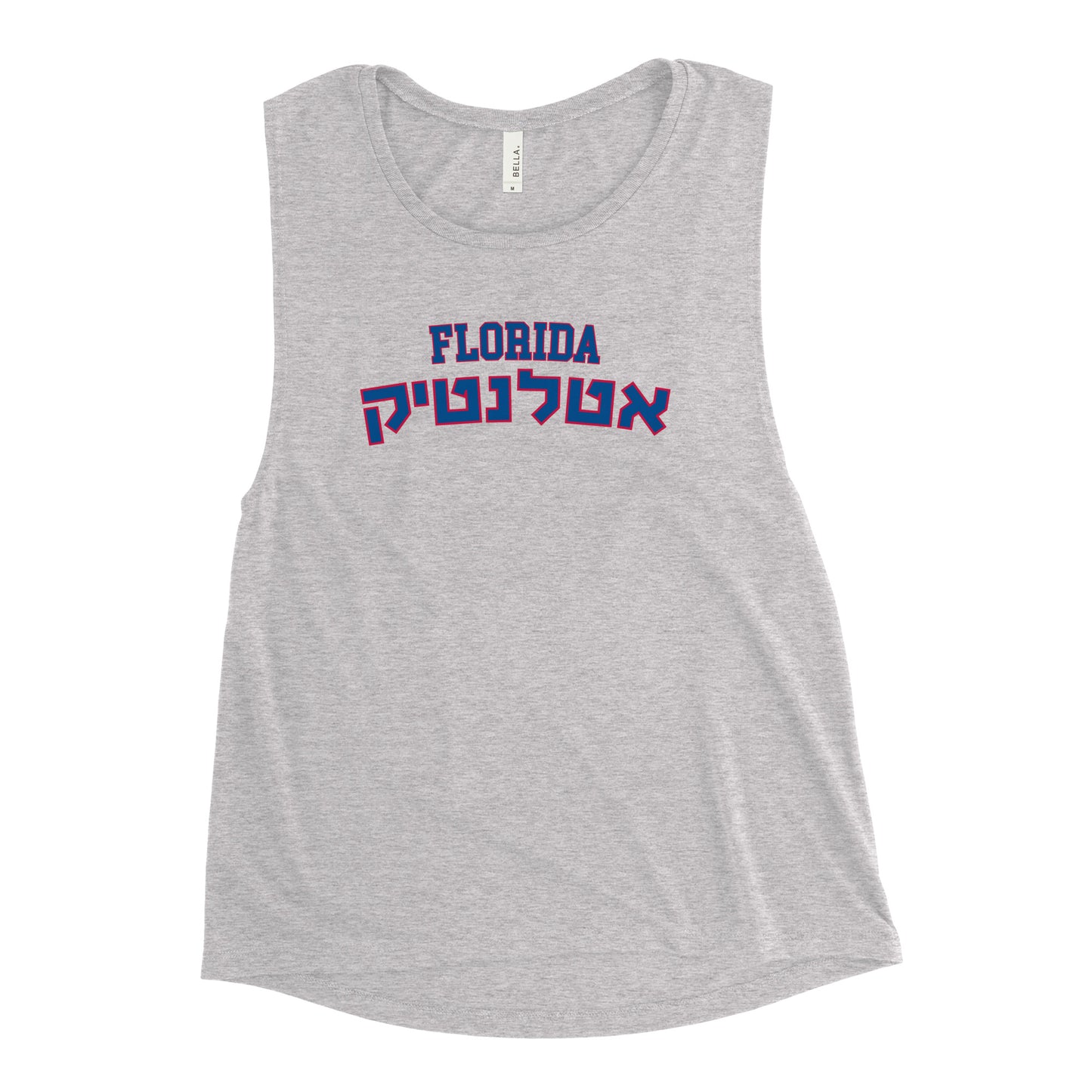 Florida Atlantic Ladies Muscle Tank: Stylish Dual-Language Design